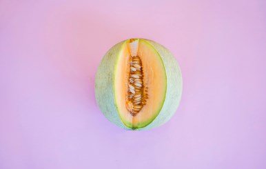 Photo d'un melon ouvert